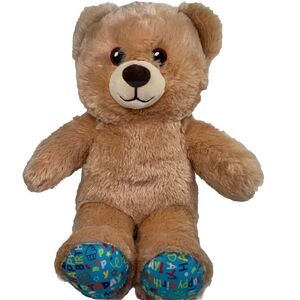Build-A-Bear 17"  Happy Birthday Confetti Plush Stuffed Animal Bear Tan (CLEAN)‎
